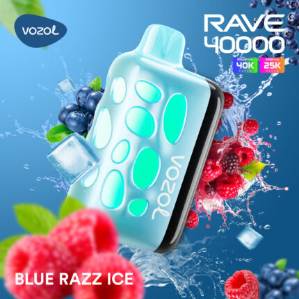 Vozol Rave 40000 Blue Razz Ice