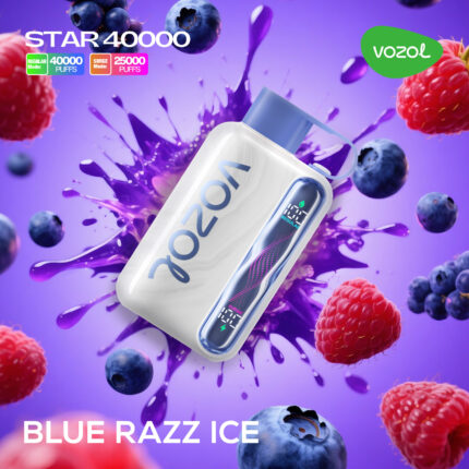 Vozol Star 40000 Blue Razz Ice